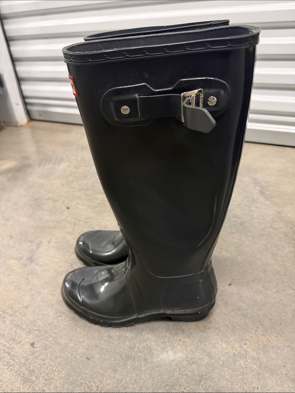 Hunter Gloss Tall Women's Rain Boots - Picture 2 of 5